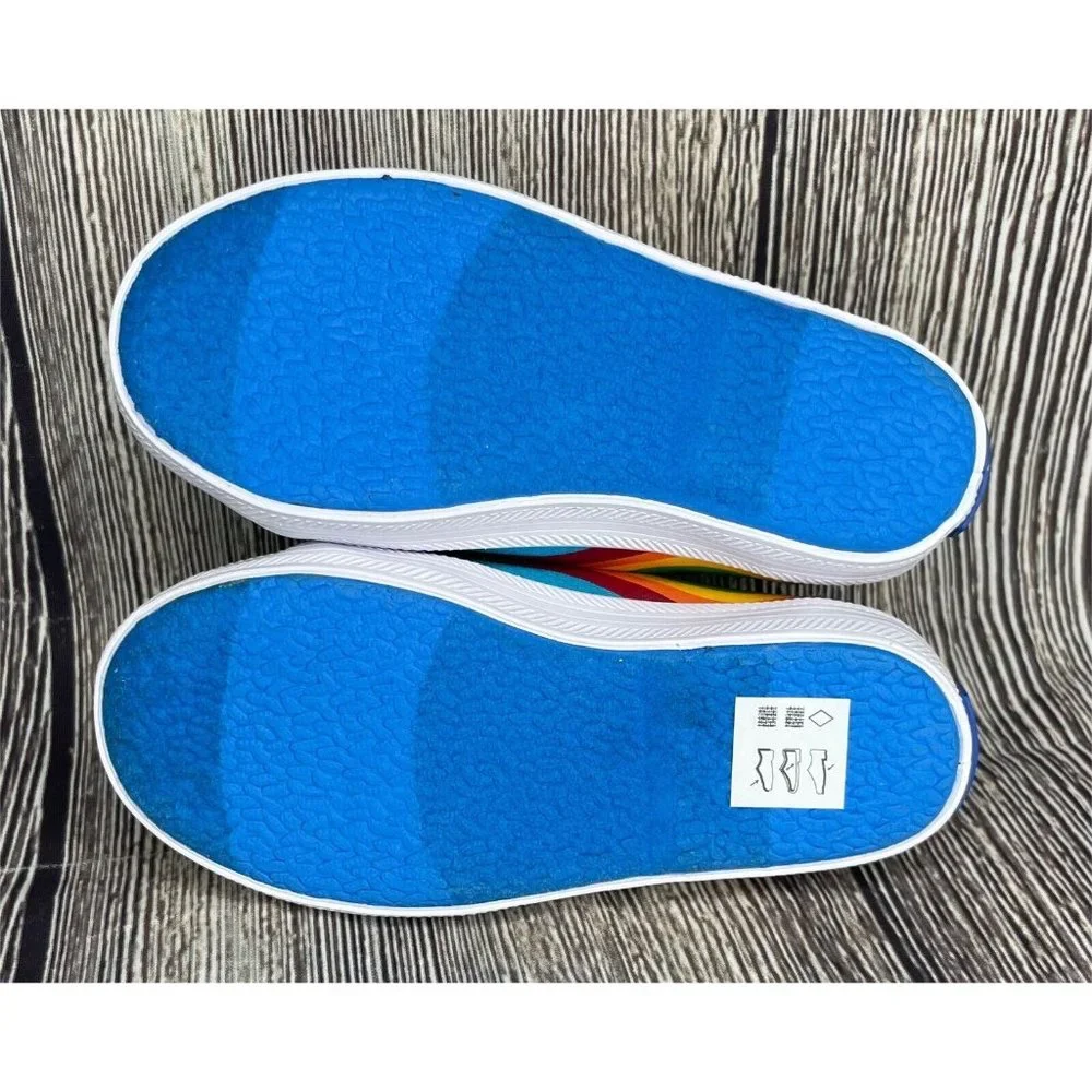 NEW Keds Girls Kids Toddler Rainbow Pride B The Change Faux Tie Shoes Size 6.5 M